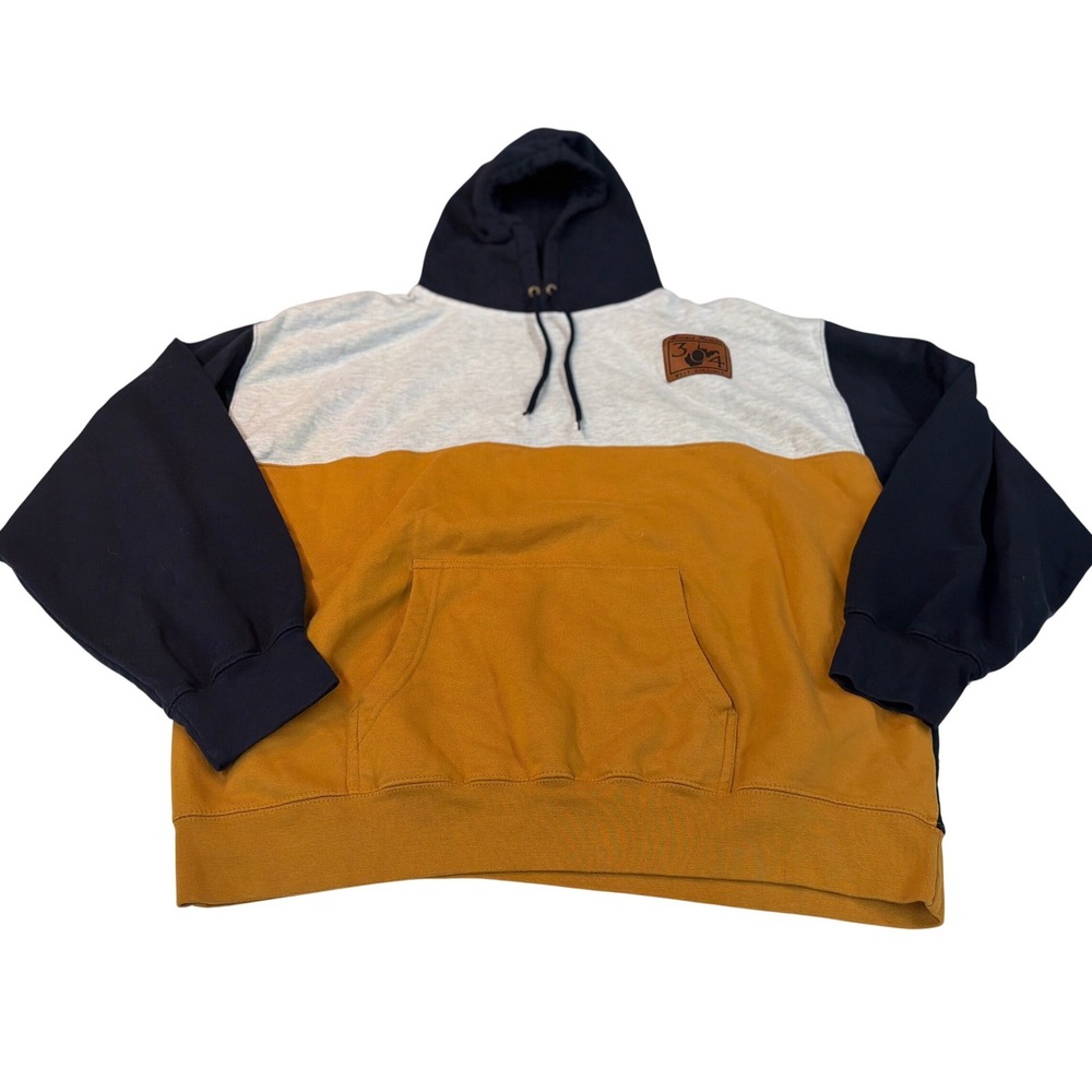Prairie Mountain Hoodie Multi Color Block West Virginia 304 Patch XXL Mens